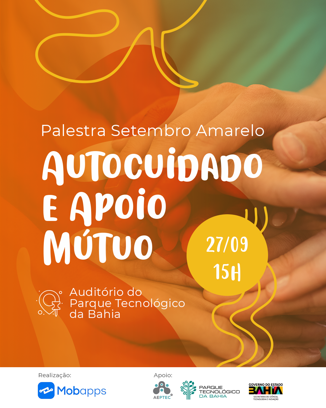 Setembro amarelo - autocuidado e apoio mutuo